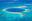 A perfect, circular hole, deep blue in colour is surrounded by reef and turquoise water